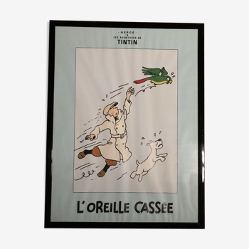 Grande affiche, Les aventures de Tintin, L'oreille Cassée