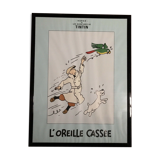 Grande affiche, Les aventures de Tintin, L'oreille Cassée