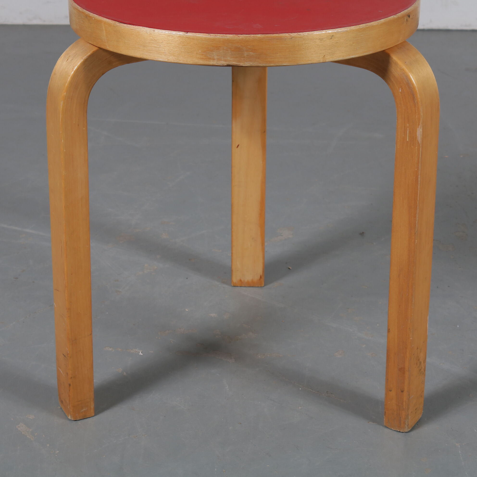 Birch stoo by Alvar Aalto, manufactured by Artek in Finland 1950
