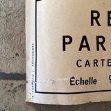 Old school map of Paris