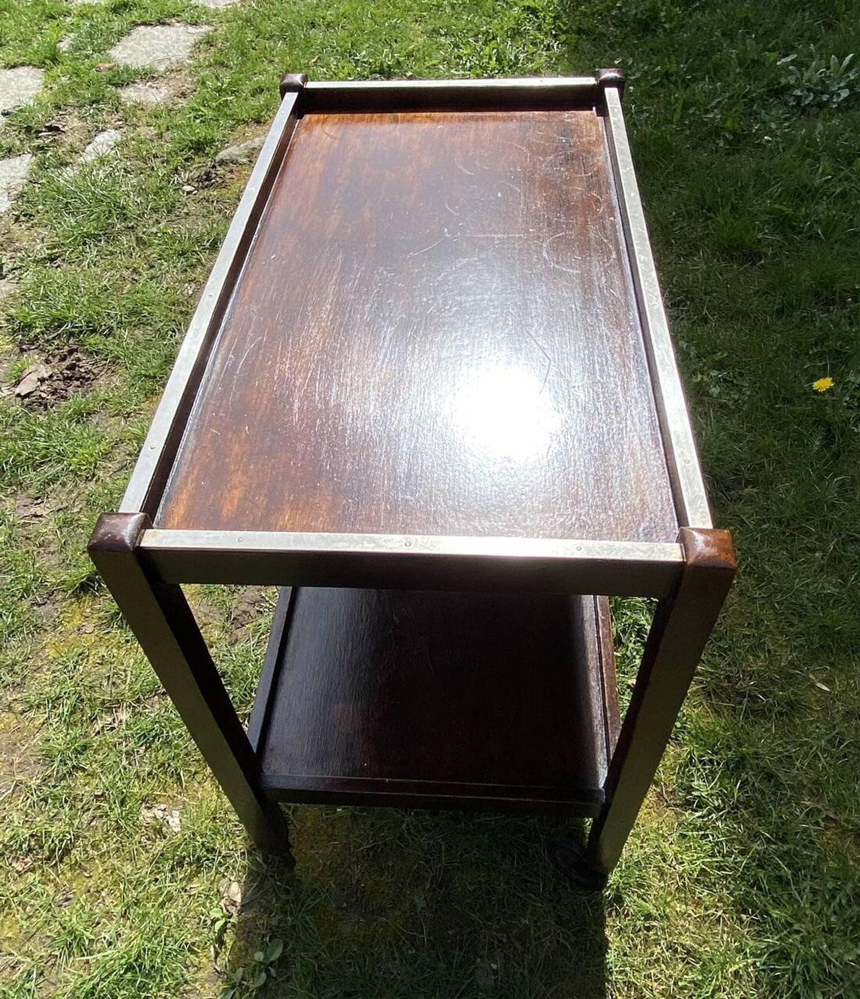 Serving trolley, rolling table, stamped ElloRolls from the 60s/70s