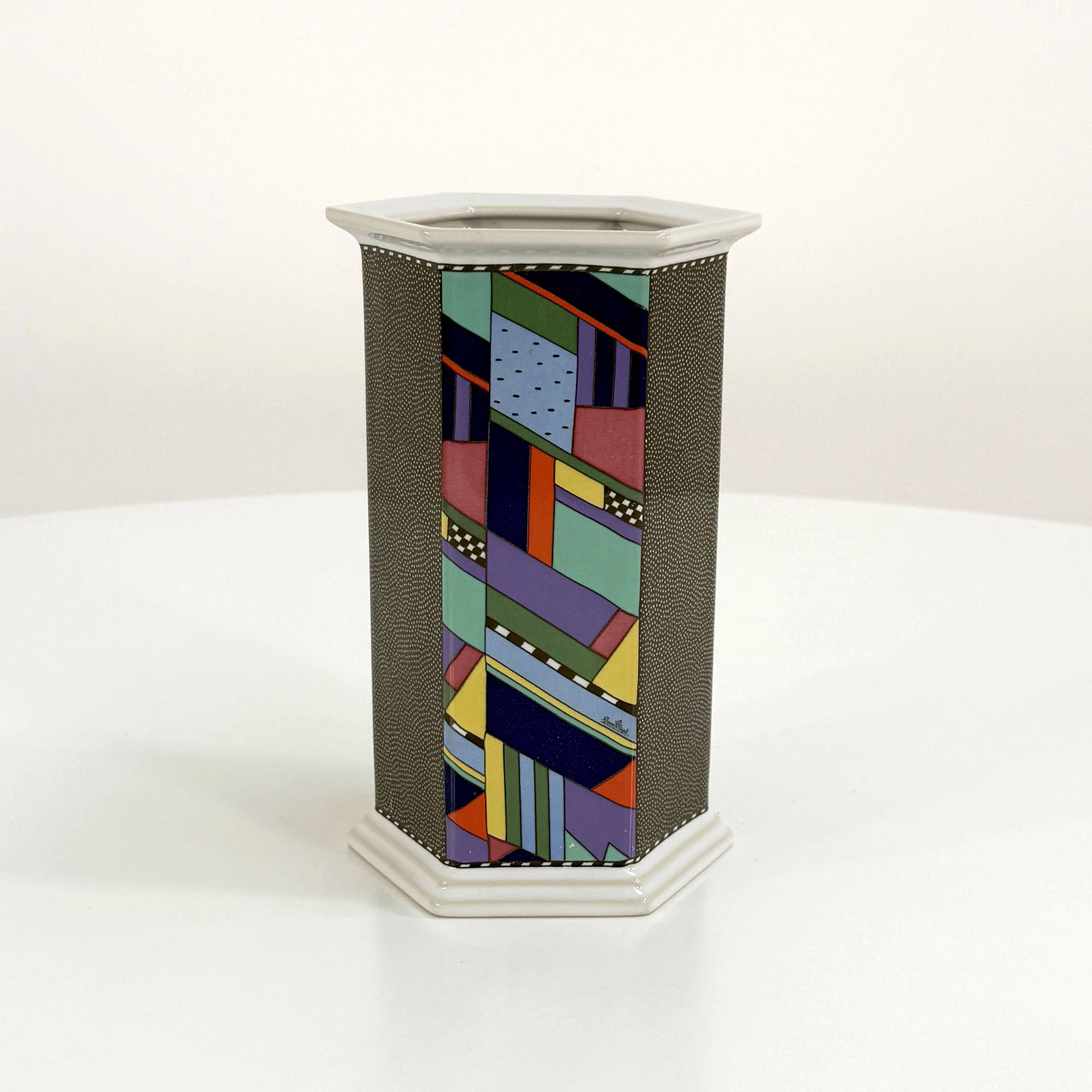Scenario Metropol Vase by Barbara Brenner for Rosenthal, 1990