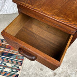 Ancien caisson de bureau en chêne, double face