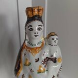Virgin and Child in polychrome earthenware, 18th century, Nevers