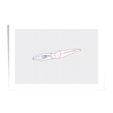 Illustration A4 Naiade No. 8/8 Brittany blue bather