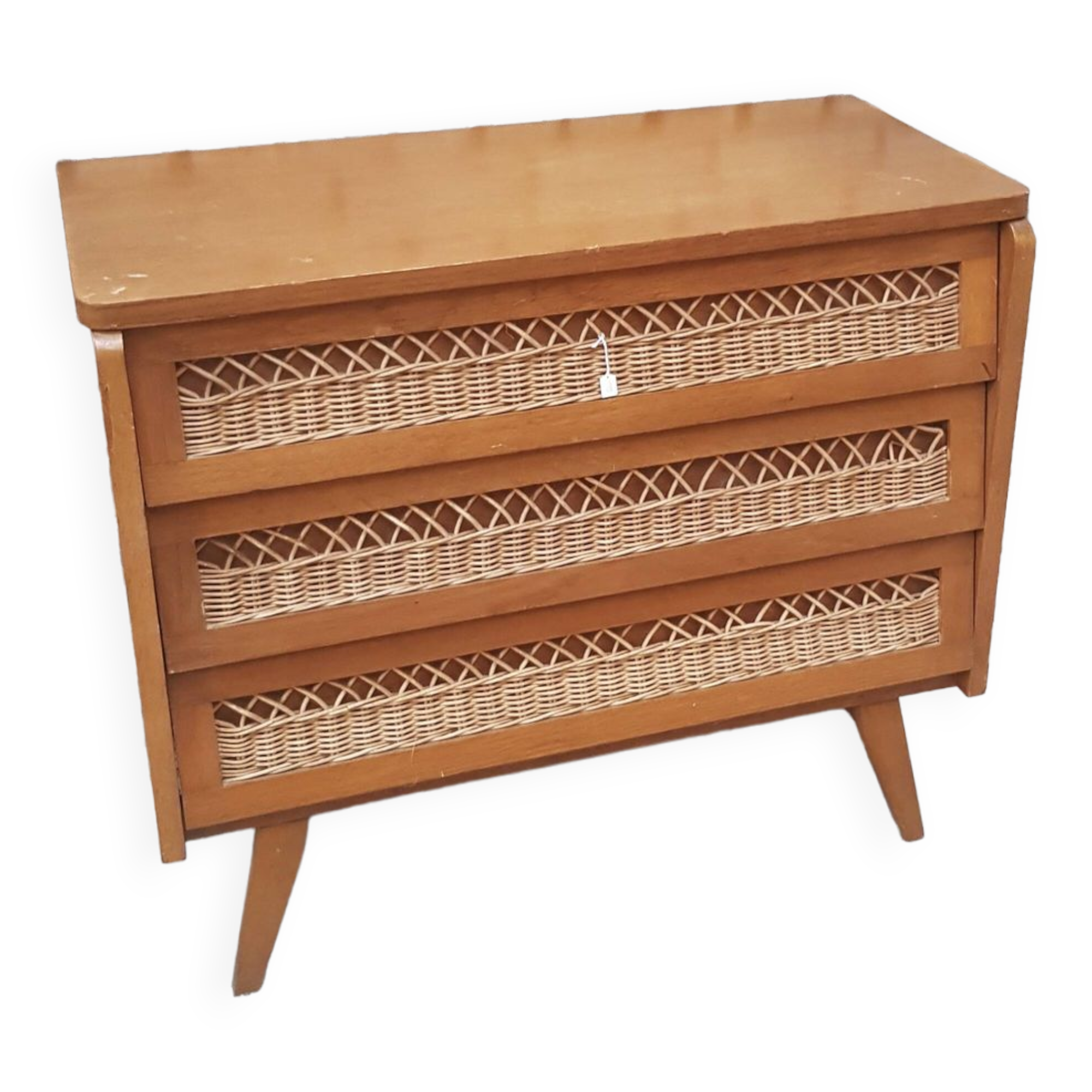Rattan chest of drawers