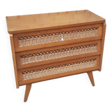 Rattan chest of drawers