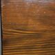 Large vintage table in solid pine, rustic brutalist, 70"