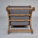Années 1950, design danois, fauteuil retapissé, cuir marron naturel, bois de chêne.