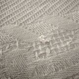 Bedspread in woven white cotton, double bed
