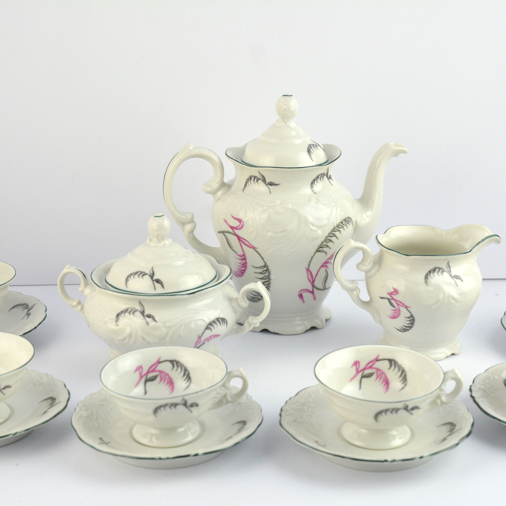 Porcelain tableware, coffee service, Wałbrzych, Poland, 1970s