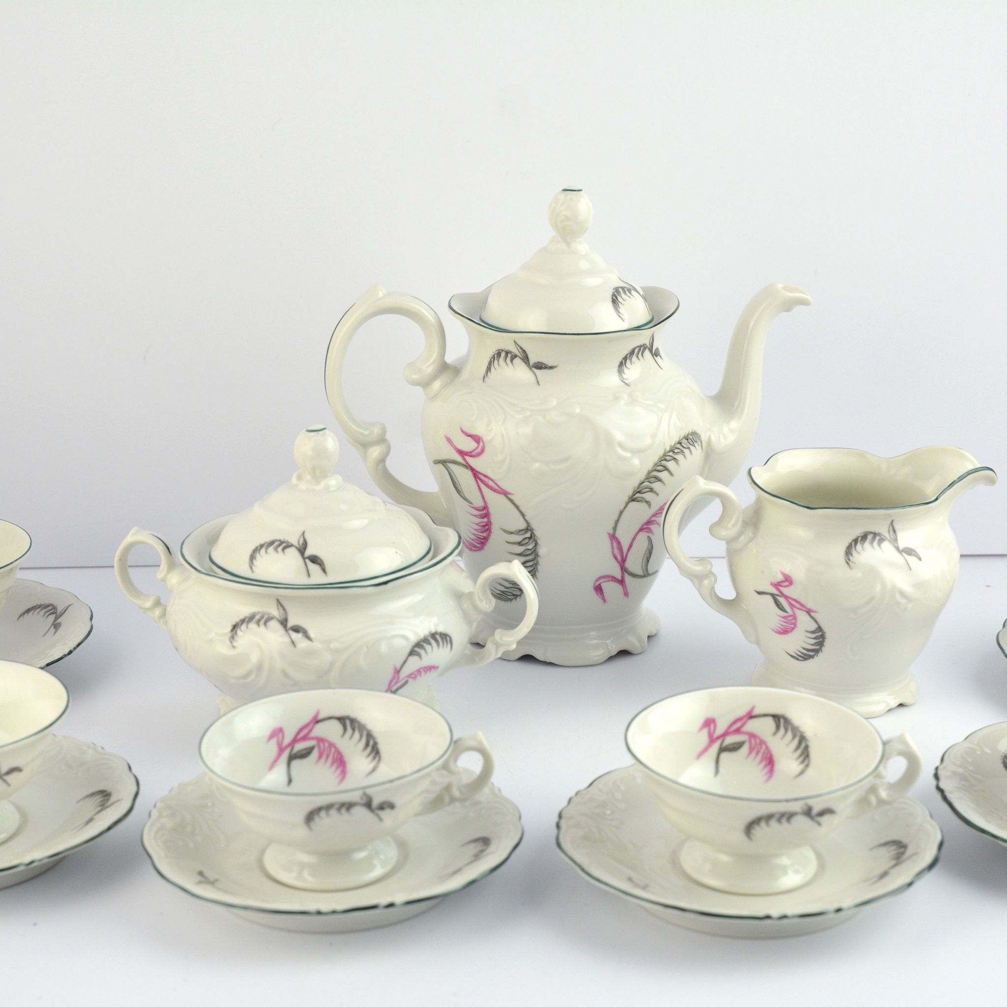 Porcelain tableware, coffee service, Wałbrzych, Poland, 1970s