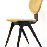 Chaise en bois contreplaqué des années 50