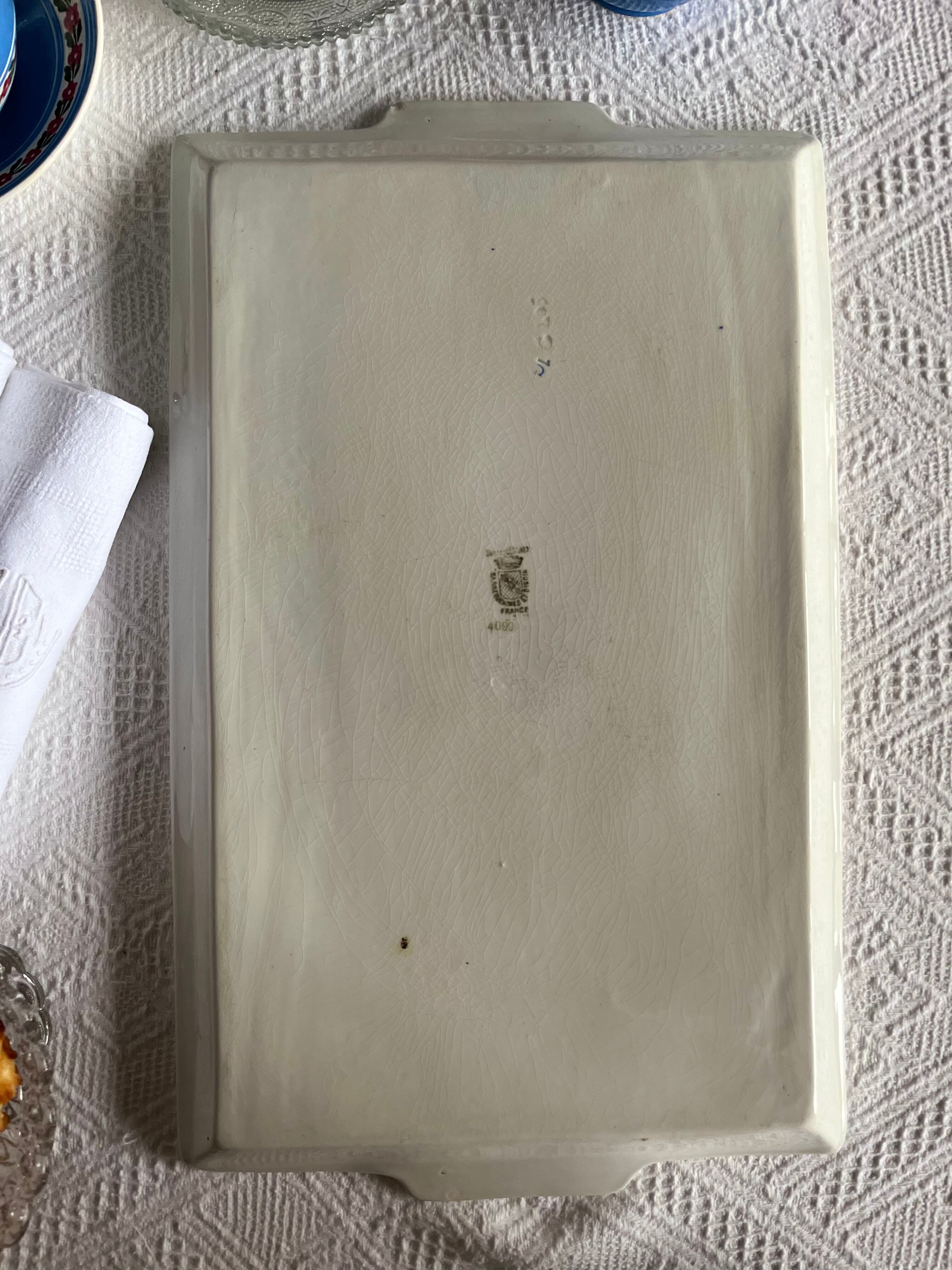 Service tray Sarreguemines Digoin