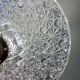 Vintage aabt-jour pendant lamp in molded glass