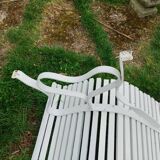Banc de jardin ancien avec pieds en fer