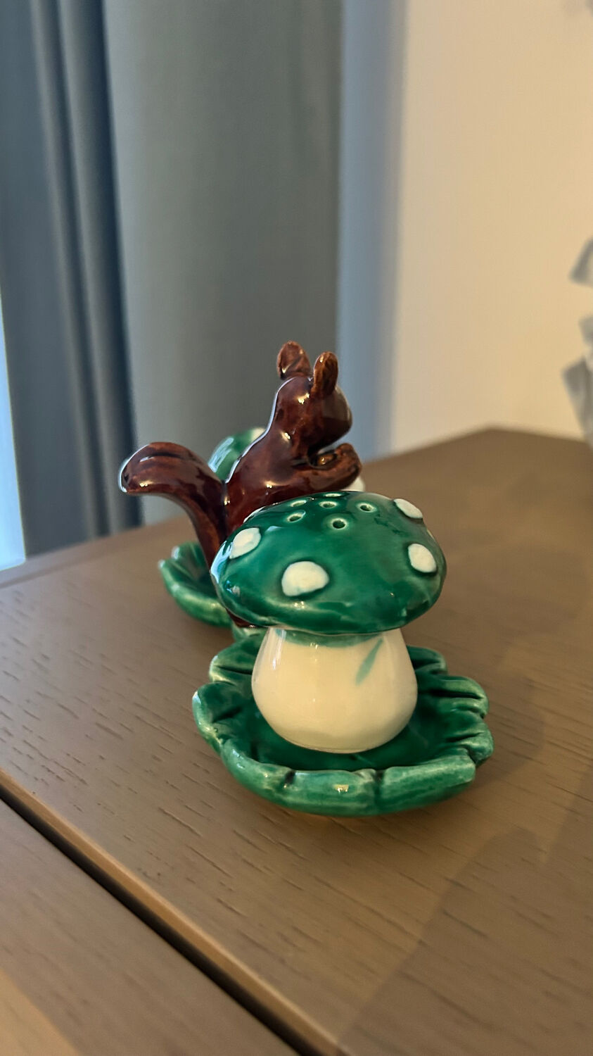 Barbotine Écureuil Salière poivrière