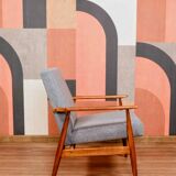 Fauteuil en laine grise, 1960