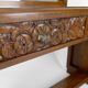 Art deco dressing table in sculpted walnut, france, circa 1930