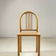 Chaise vintage en bois et cannage