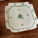 Gorgeous Herend Hungary Apponyi Chinese Bouquet Green Complete Dinner, Brea