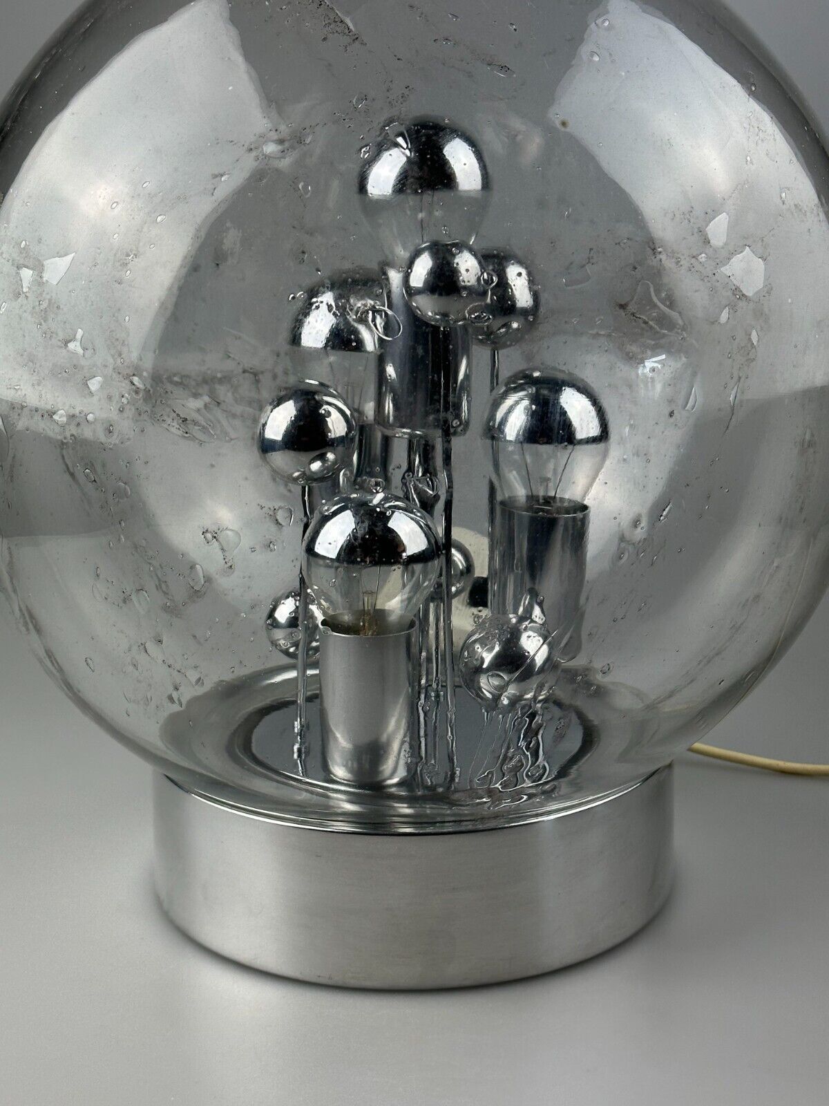 60s 70s table lamp ball lamp Doria "Big Ball" glass space age design