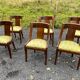 6 chaises gondole en acajou