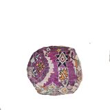 Pouf berbère bohemian fait main 60 X 60 X 25 CM
