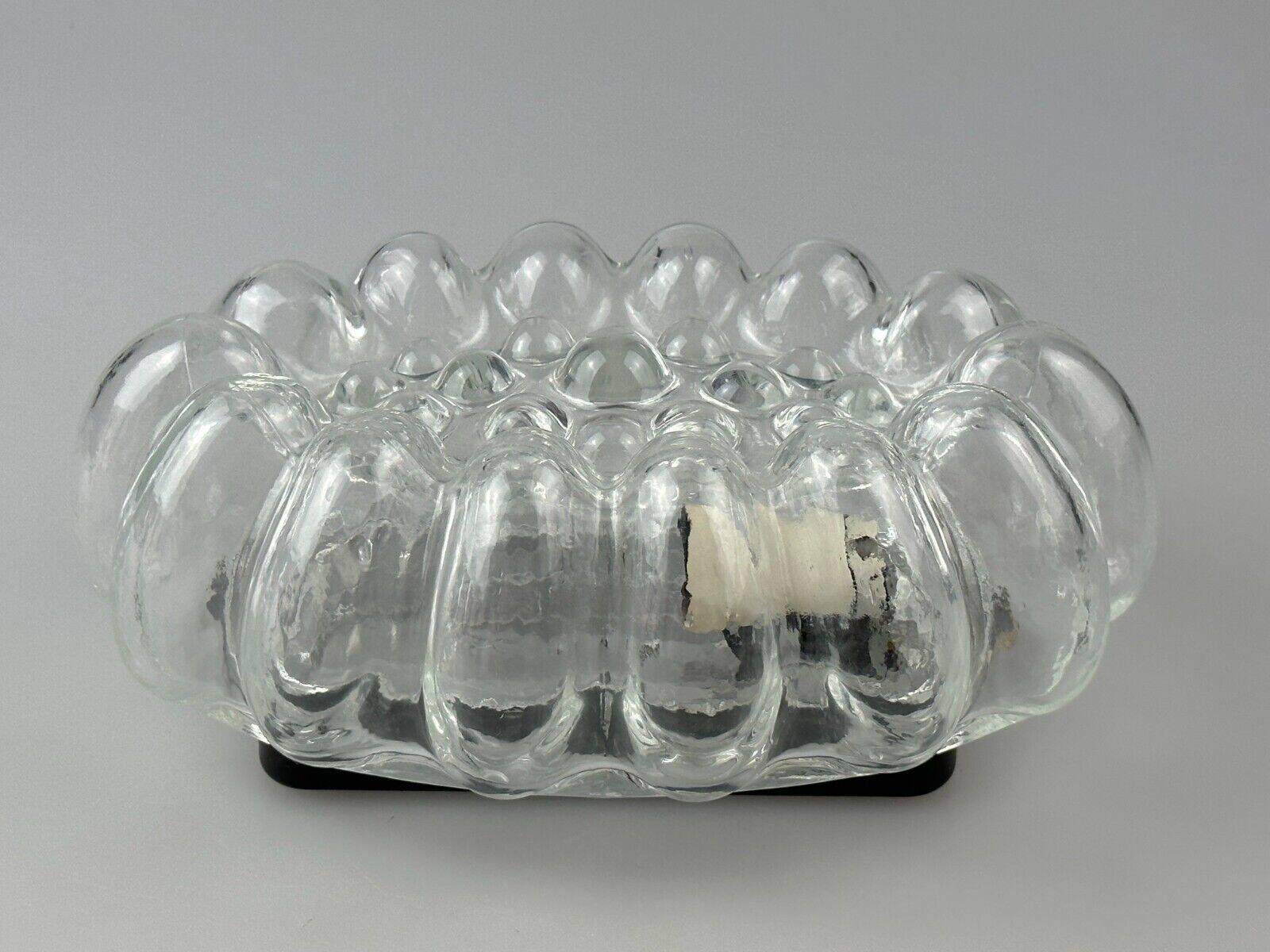 60s 70s wall lamp made of glass & metal bubble wall sconce space age design