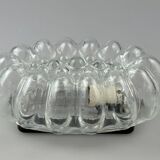 60s 70s wall lamp made of glass & metal bubble wall sconce space age design