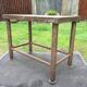 Vintage metal table from an industrial workshop for a makeover