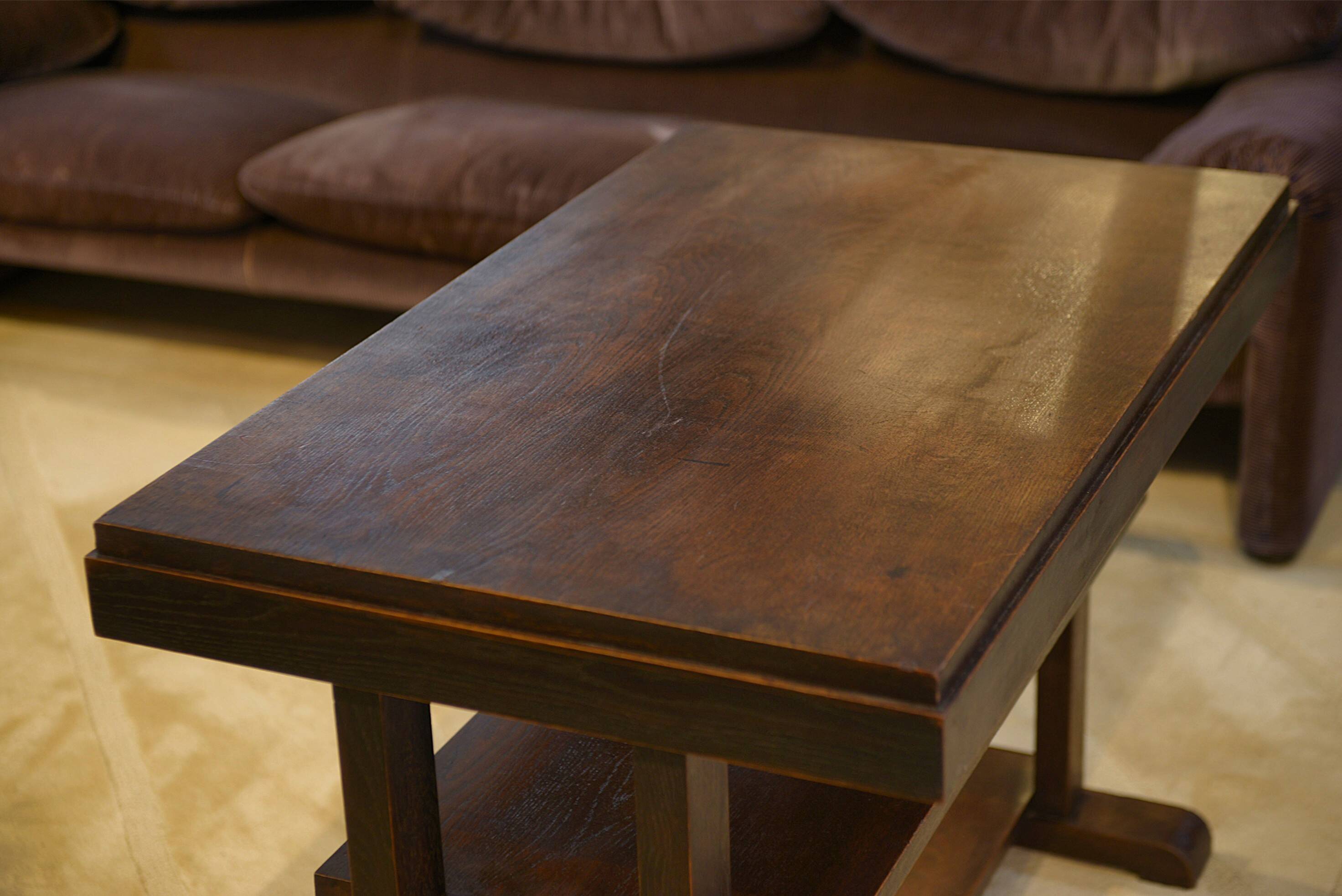 Oak console/side table from the 1940s.