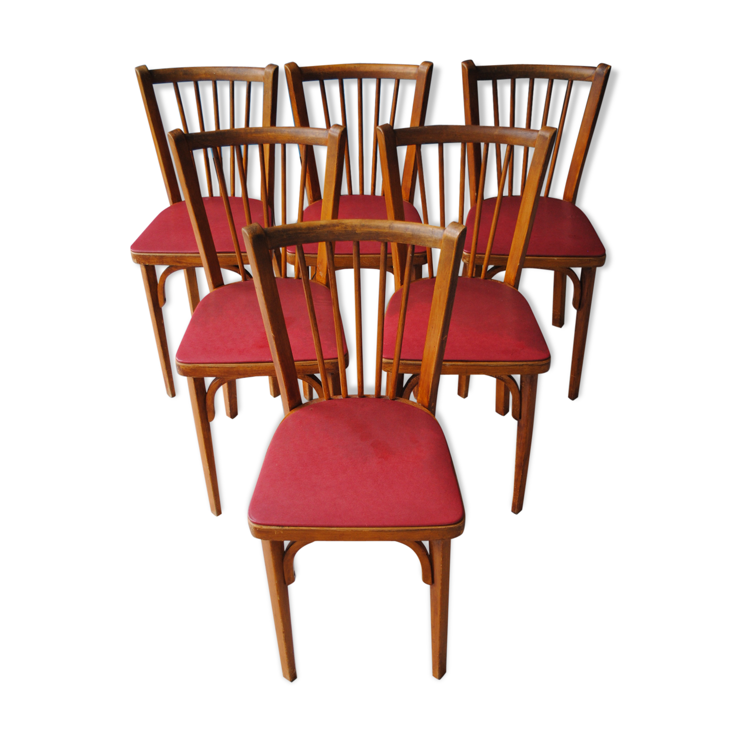 Lot de 6 chaises bistrot Baumann