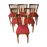 Set of 6 Bistro Baumann chairs
