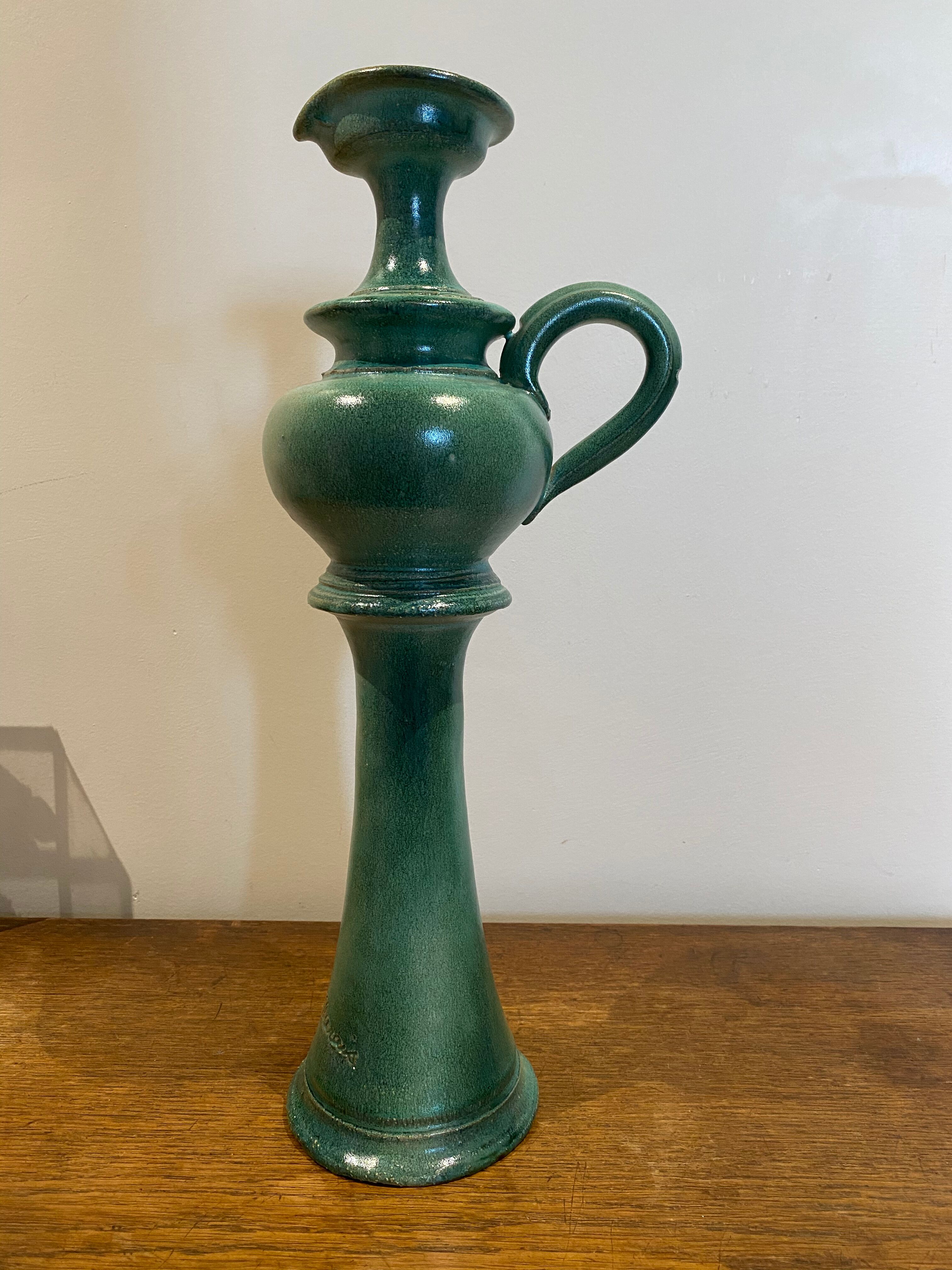Large ceramic pitcher Jean Marais