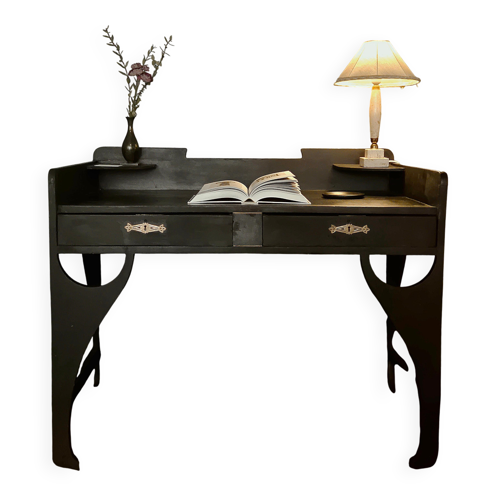 Sculptural desk by Jugend de N. Boman OY Finland, royal supplier to Sweden in 1927.