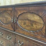 1950s English mahogany chest of drawers
