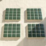 Coasters - Glass enamels - Coasters - Mosaic - Handmade - Set of 4