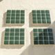 Coasters - Glass enamels - Coasters - Mosaic - Handmade - Set of 4