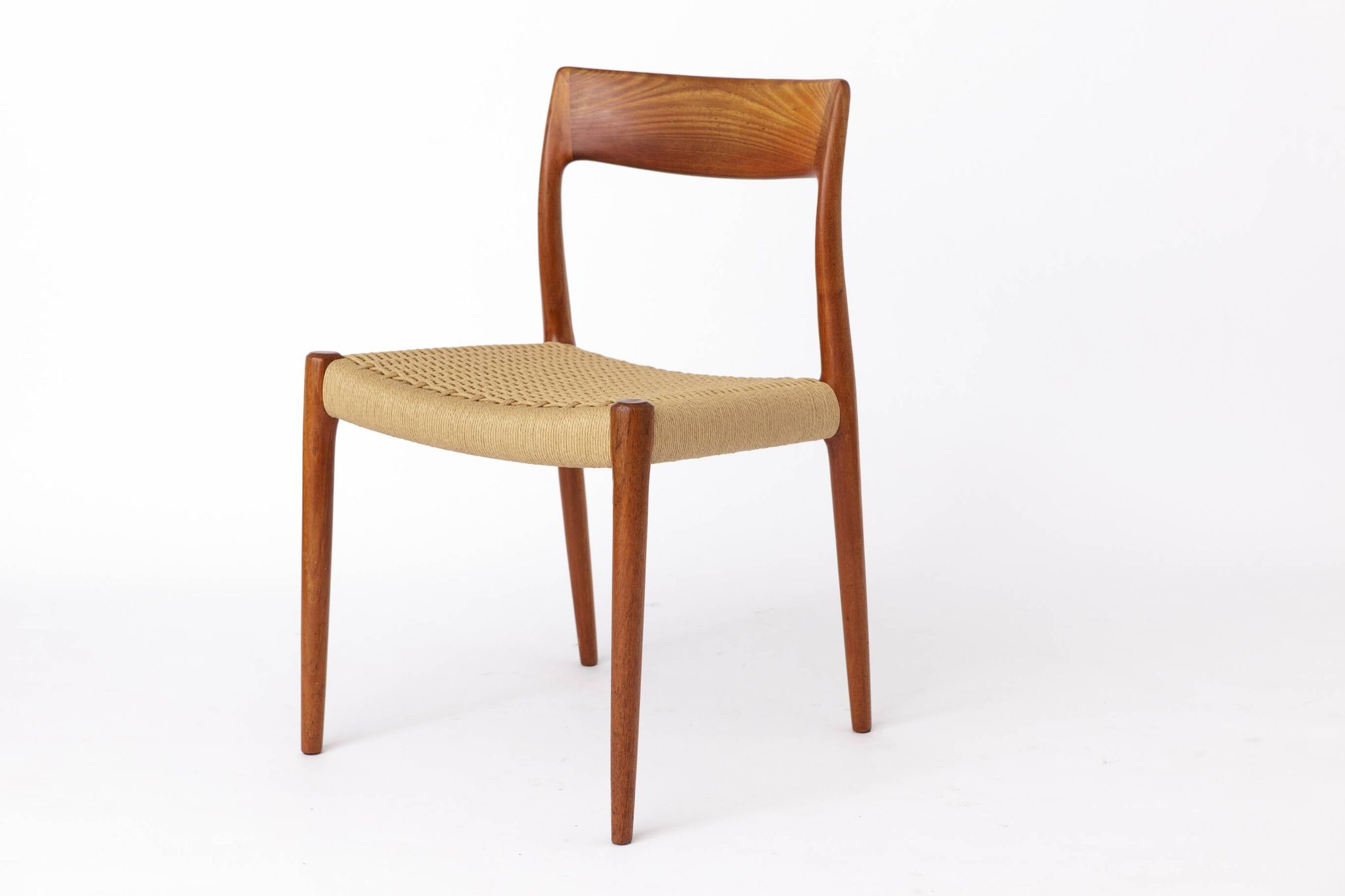Niels Moller Chair - Repaired, 1950s, Model 77, Danish Teak