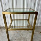 Gilded brass side table 1970