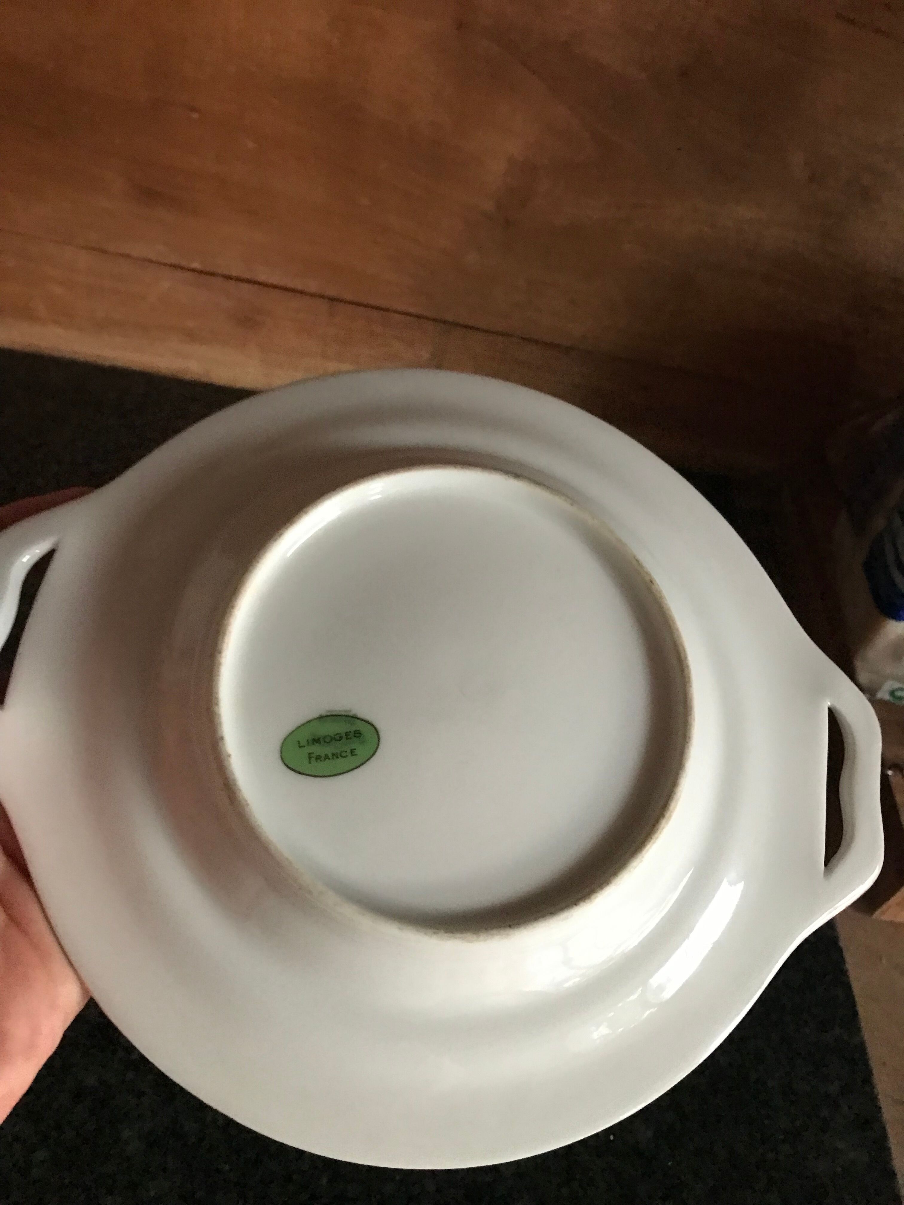 Butter maker in Porcelain of Limoge