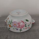 Flared bowl with CNP porcelain handles signed M.C.B. Noël 1980