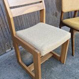 Maison regain set of 3 pieces in solid elm from the 70s and 80s.