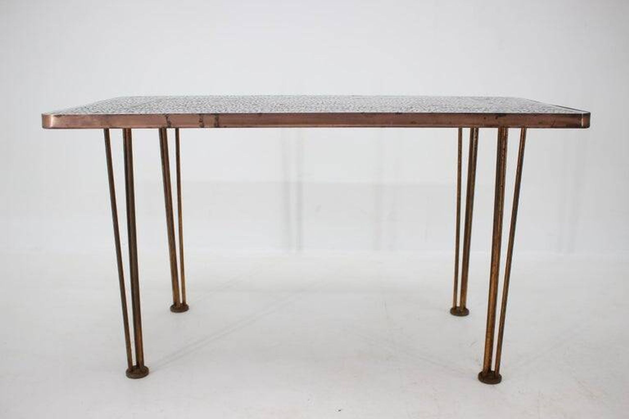 Mid-Century Modern Brass Mosaic Conference Table, 1960s