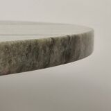 Marble and wrought iron coffee table