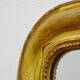 Late 19th century Napoleon III wood and stucco fireplace mirror 87x117cm