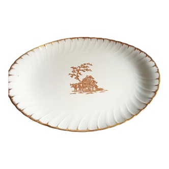 Plat ovale porcelaine de Limoges