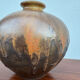 Large flared stoneware vase Art Deco