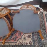 Louis XI style cabriolet armchair